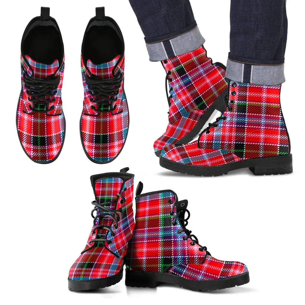 Aberdeen District Tartan Leather Boots