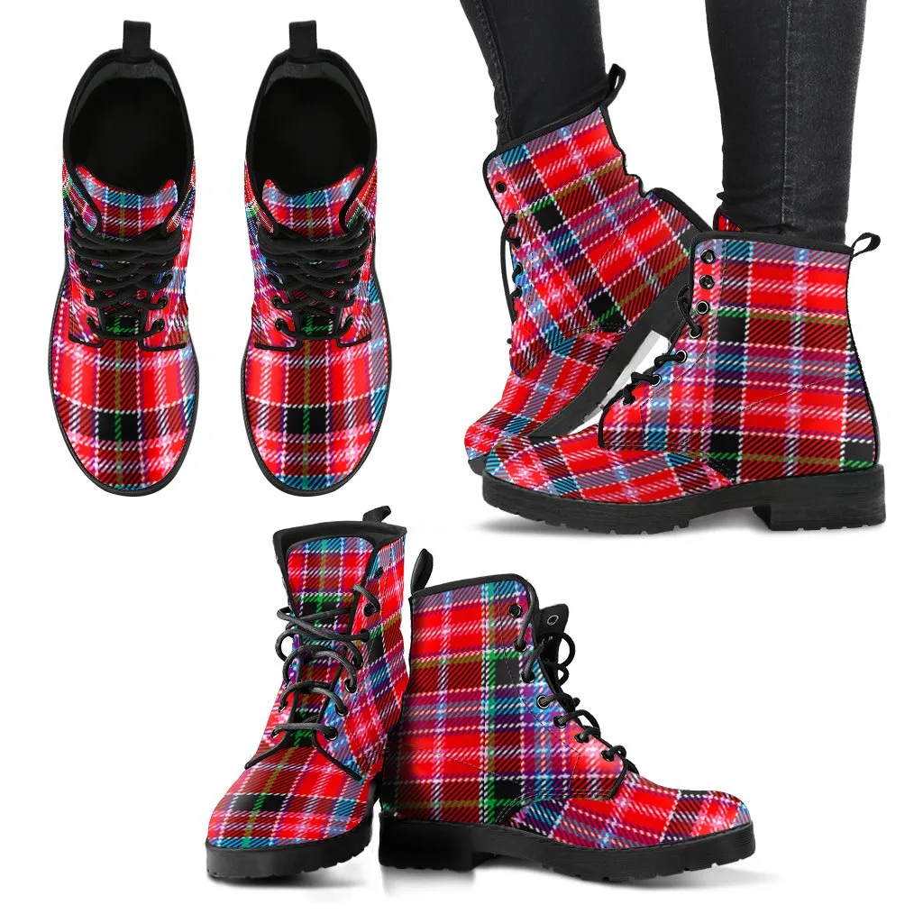 Aberdeen District Tartan Leather Boots