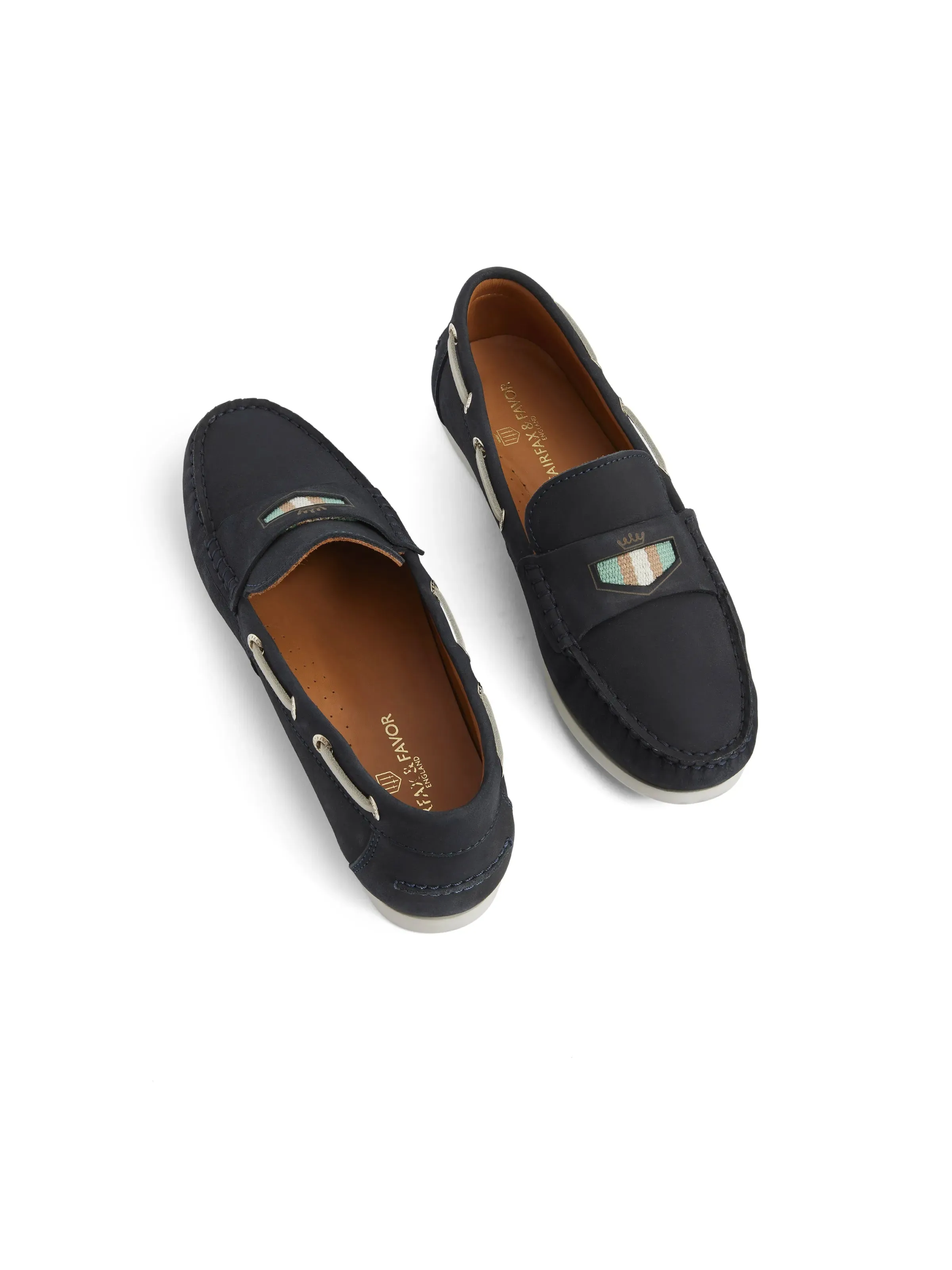 Boston Deck Shoe - Navy & Mint