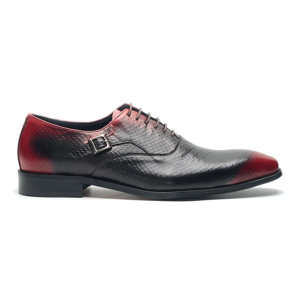 British Snake Oxford Shoes Men's Business Dress Leather Shoes