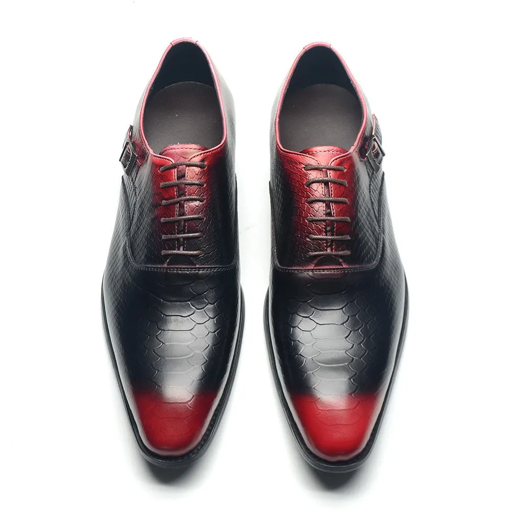 British Snake Oxford Shoes Men's Business Dress Leather Shoes