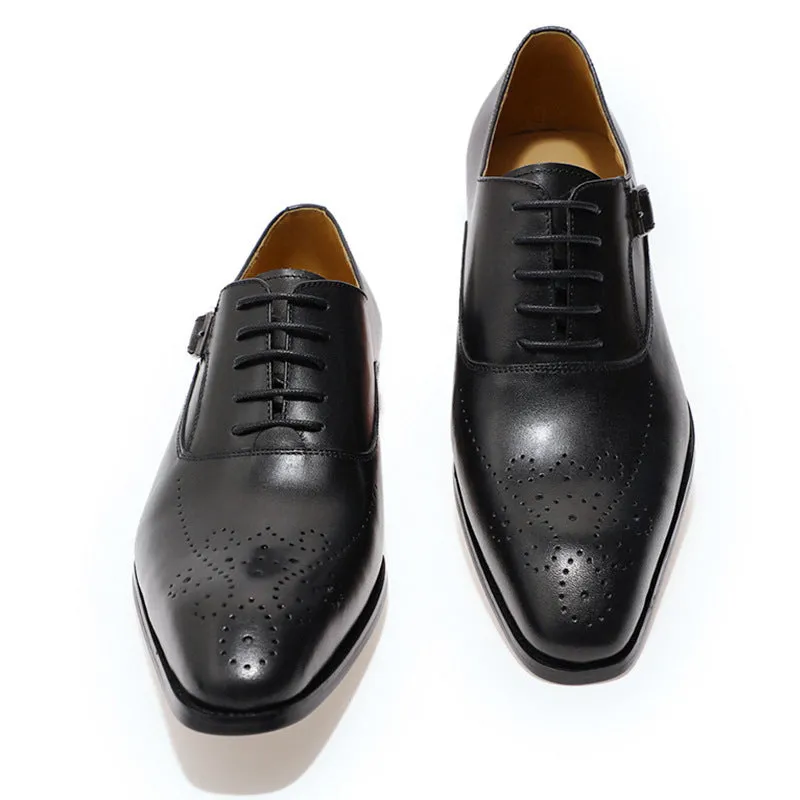 Brock Business Oxford Shoes Men's Handmade Dress Leather Shoes