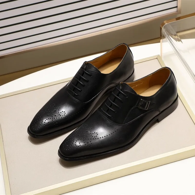Brock Business Oxford Shoes Men's Handmade Dress Leather Shoes