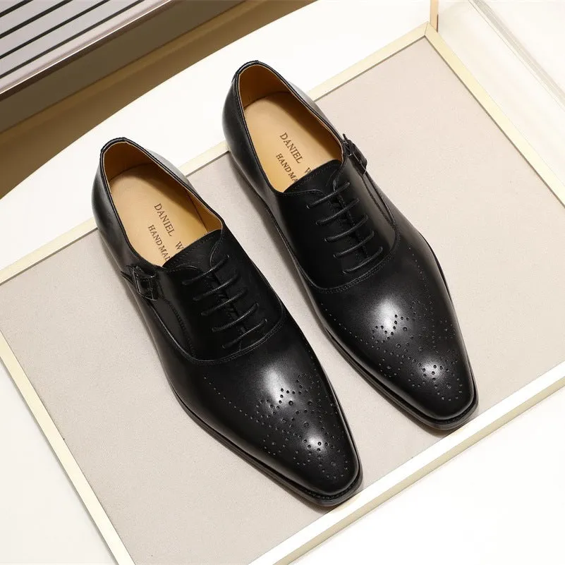 Brock Business Oxford Shoes Men's Handmade Dress Leather Shoes
