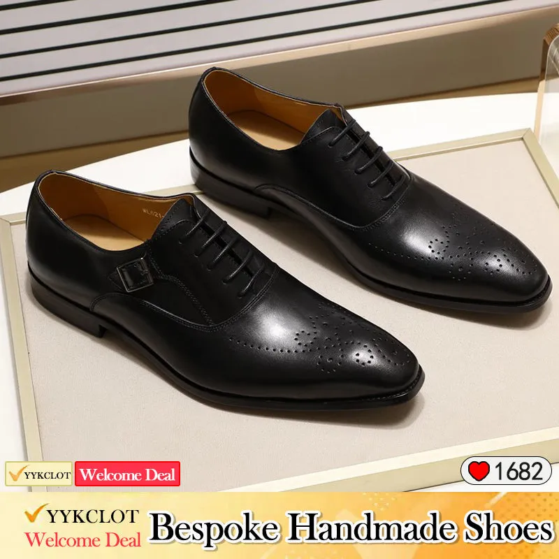 Brock Business Oxford Shoes Men's Handmade Dress Leather Shoes