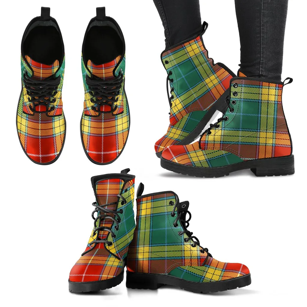 Buchanan Old Sett Tartan Leather Boots
