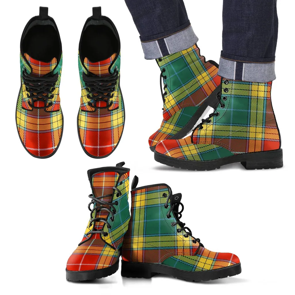 Buchanan Old Sett Tartan Leather Boots
