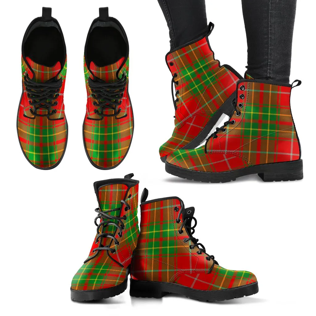 Burnett Ancient Tartan Leather Boots