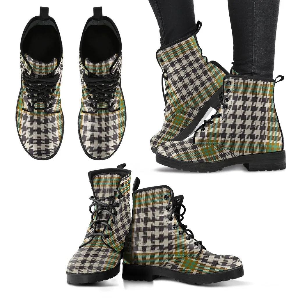 Burns Check Tartan Leather Boots