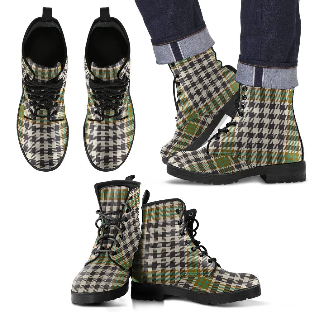 Burns Check Tartan Leather Boots