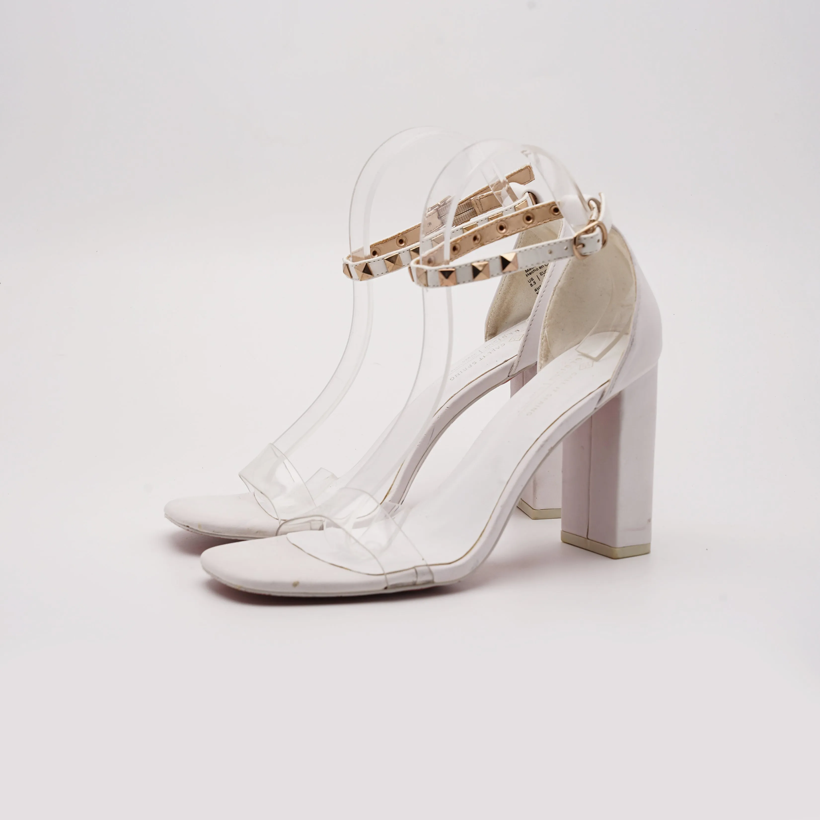 Call it Spring Stud Strappy Block Heel