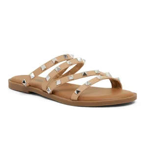 Carnival Sandal in Tan Smooth