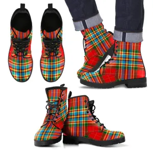 Chattan Tartan Leather Boots