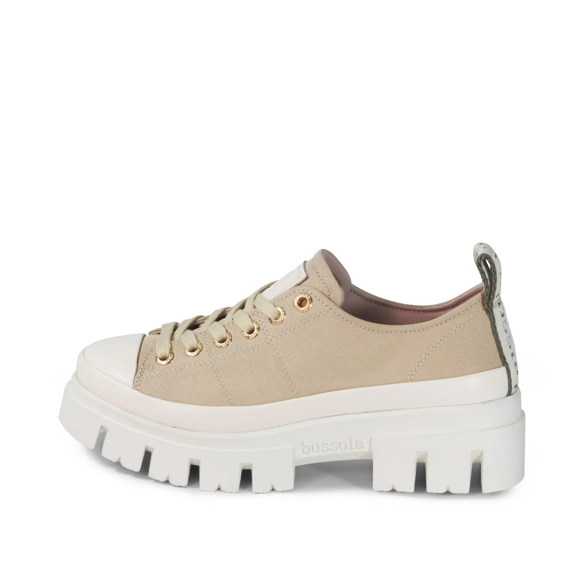 Corvara Lugged Laceup Sneakers (Panacotta)
