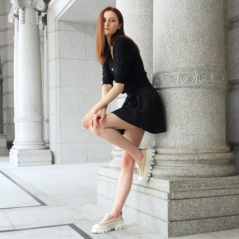 Corvara Lugged Laceup Sneakers (Panacotta)