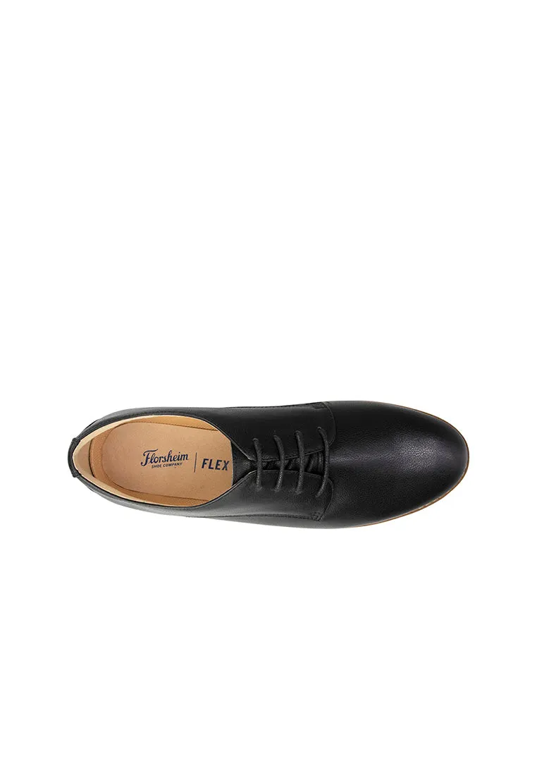 EASY FLEX Women's 4H Derby Plain Toe Black