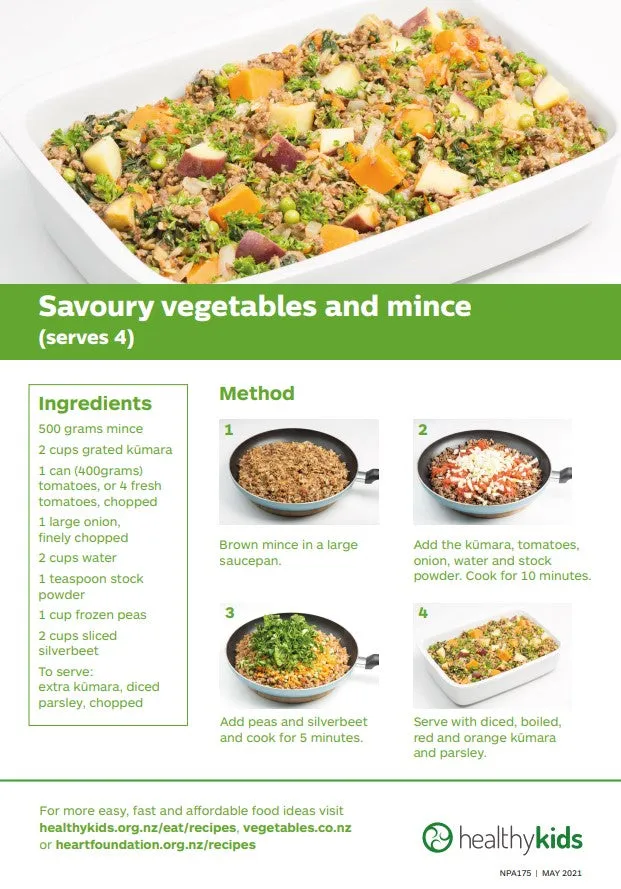 Easy meals with vegetables: Kūmara - NPA175