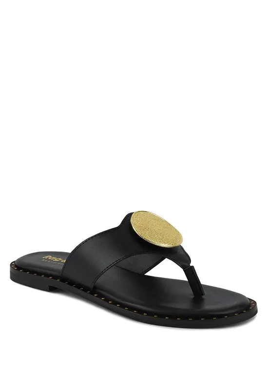 Embellished Slip-On Sandals