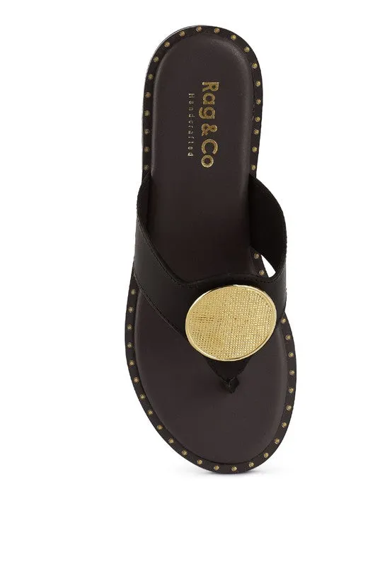 Embellished Slip-On Sandals