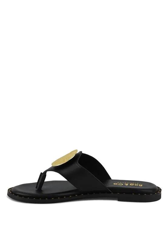 Embellished Slip-On Sandals