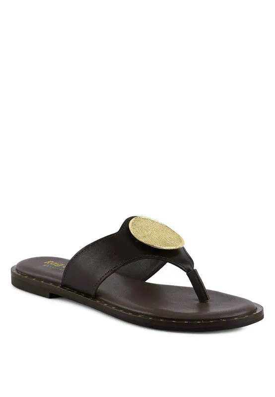 Embellished Slip-On Sandals