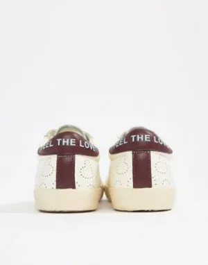 Essentiel Antwerp heart slogan sneakers