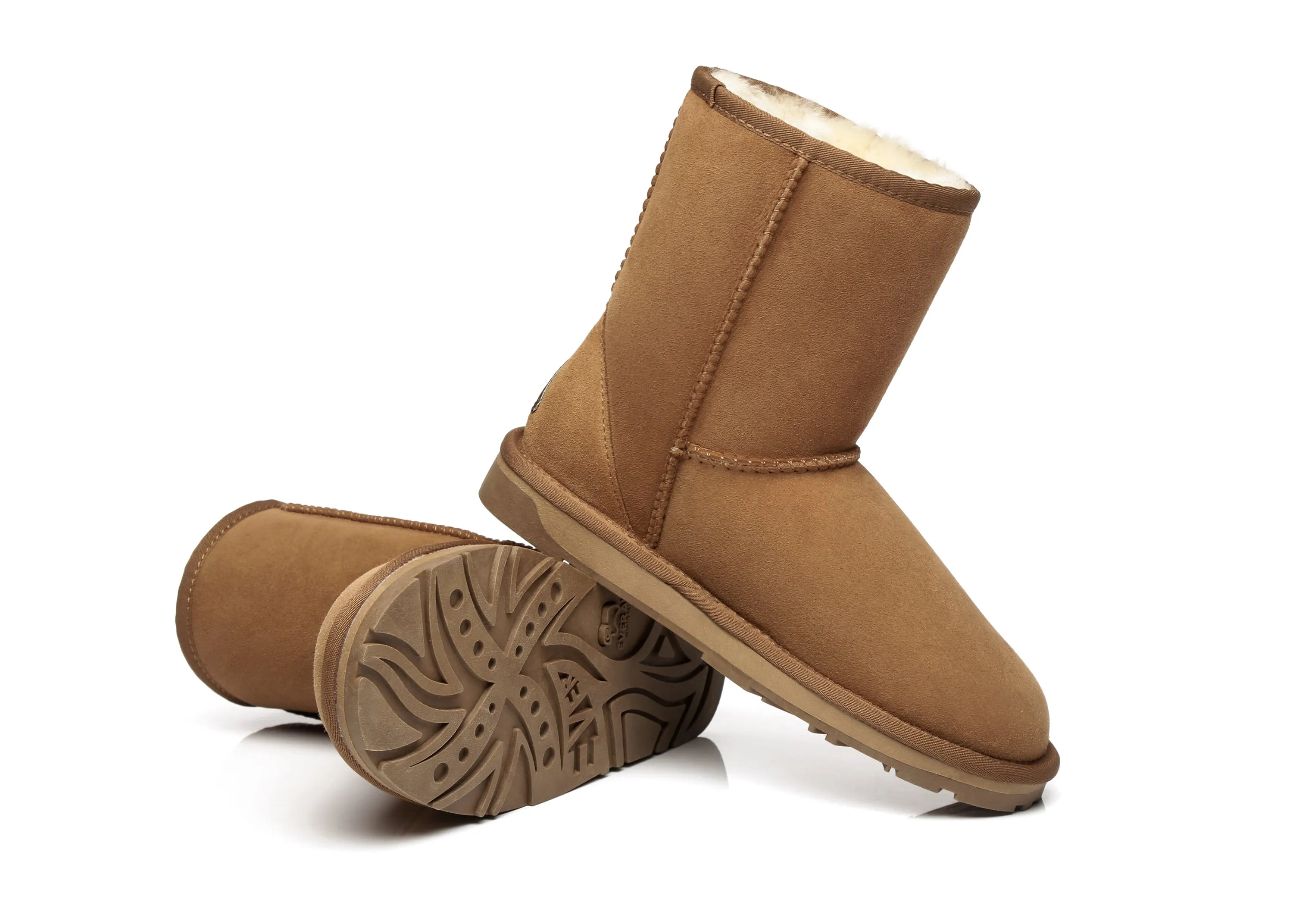 EVERAU® Short Classic Sheepskin Boots