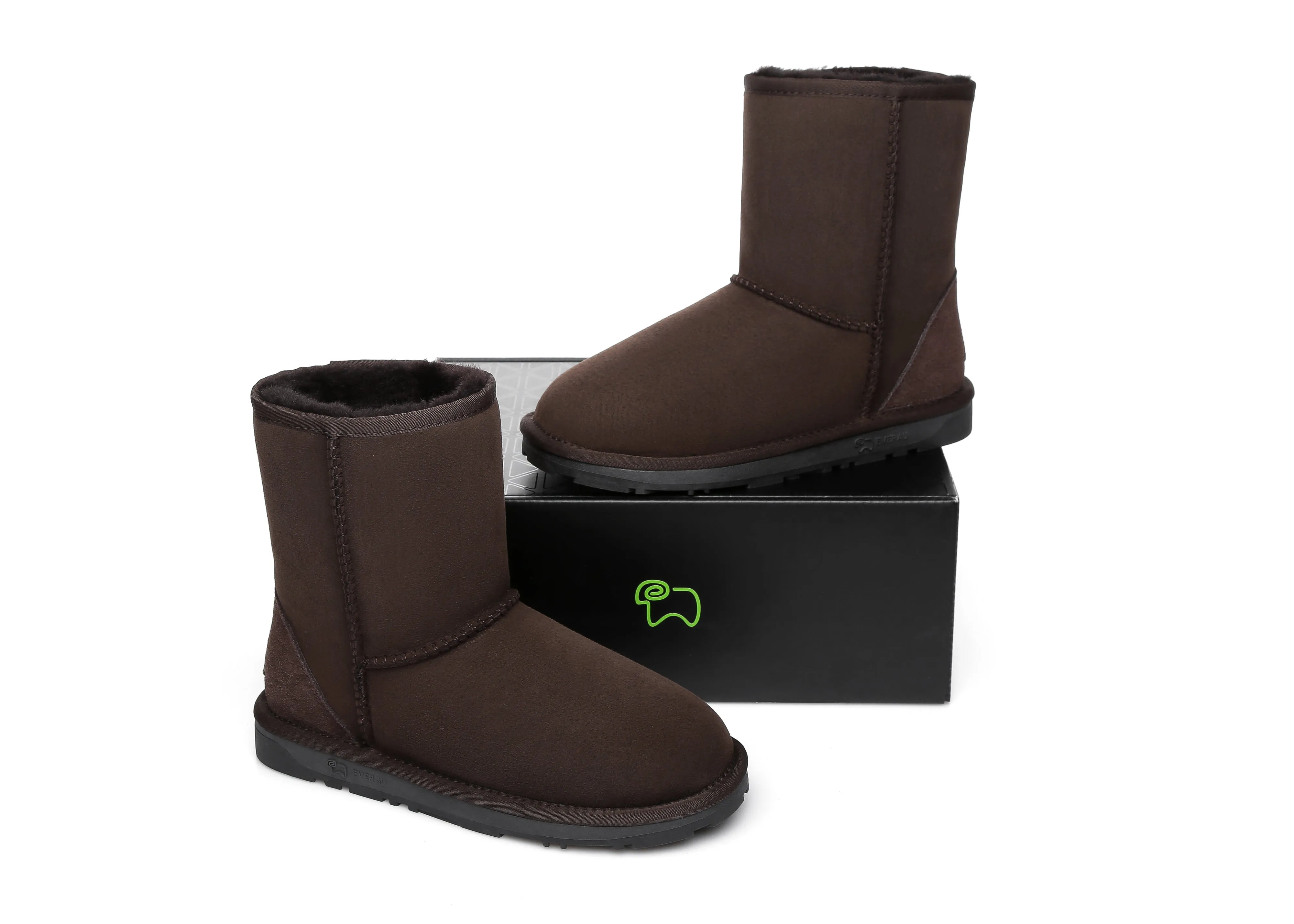 EVERAU® Short Classic Sheepskin Boots