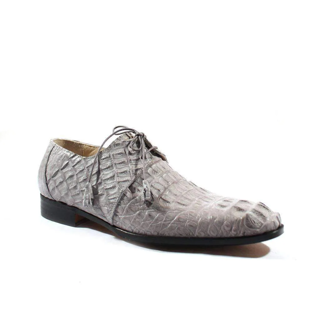 Fennix Designer Shoes Men's Designer Shoes Exotic Hornback Crocodile Platino Oxfords (FXS100) (Special Price)