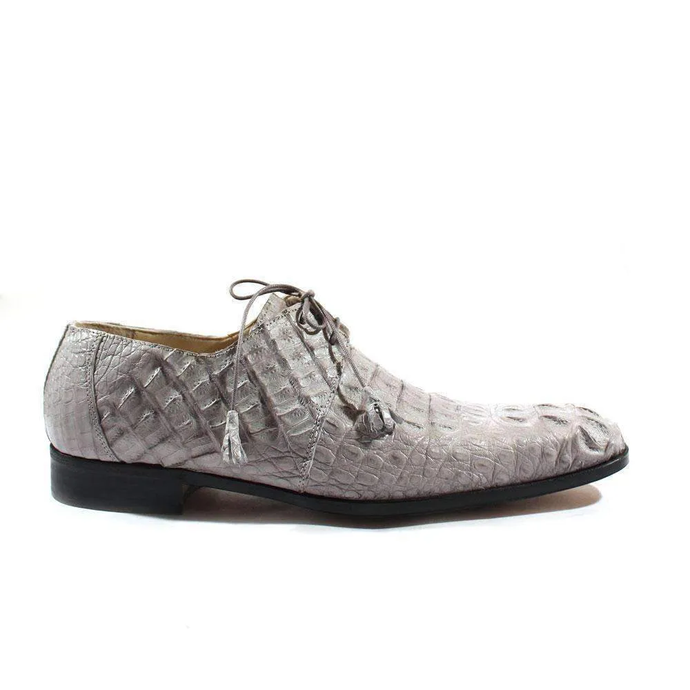 Fennix Designer Shoes Men's Designer Shoes Exotic Hornback Crocodile Platino Oxfords (FXS100) (Special Price)