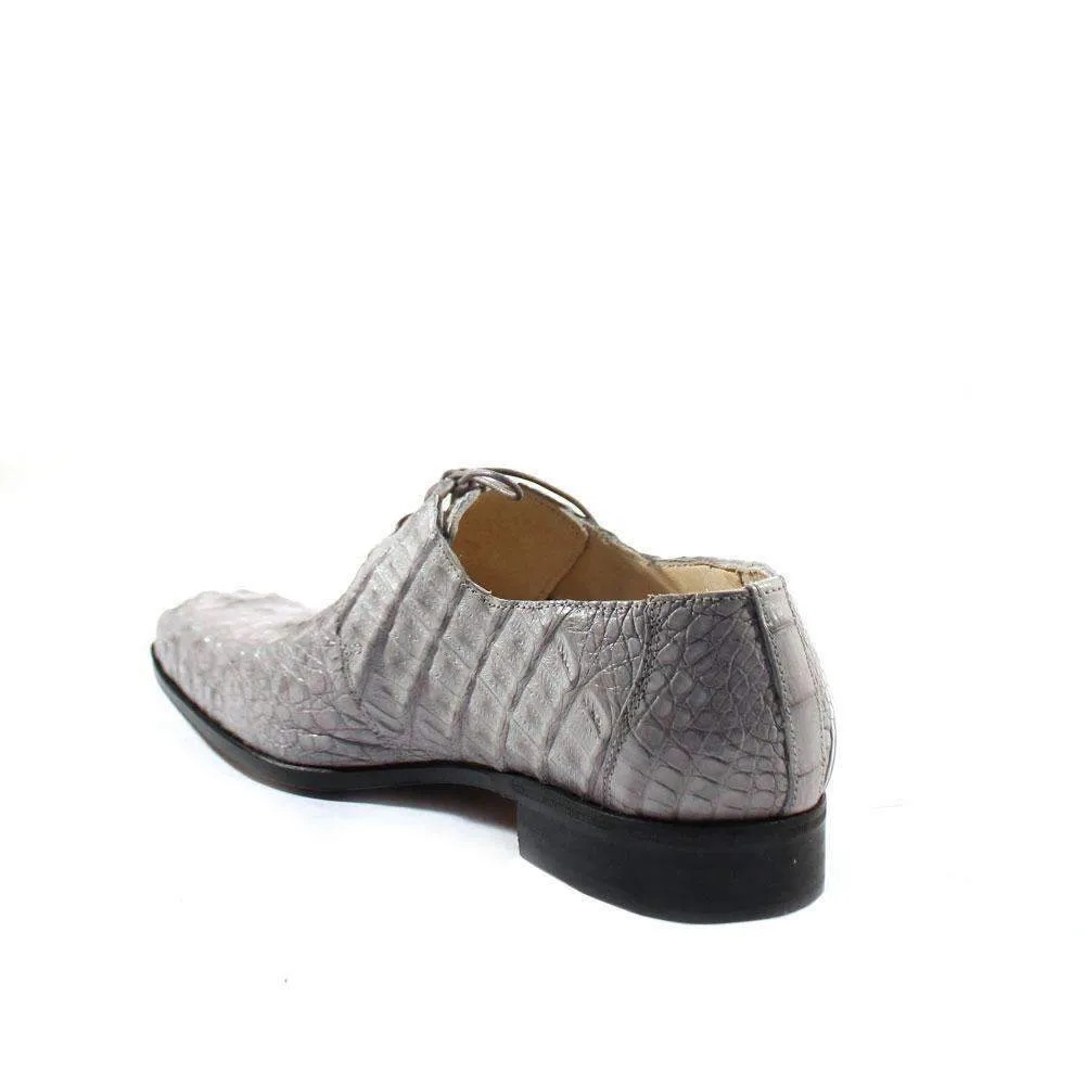 Fennix Designer Shoes Men's Designer Shoes Exotic Hornback Crocodile Platino Oxfords (FXS100) (Special Price)