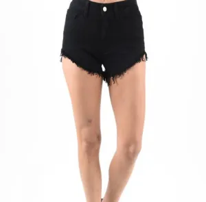 Foundation Of Love Distressed Shorts (Black)