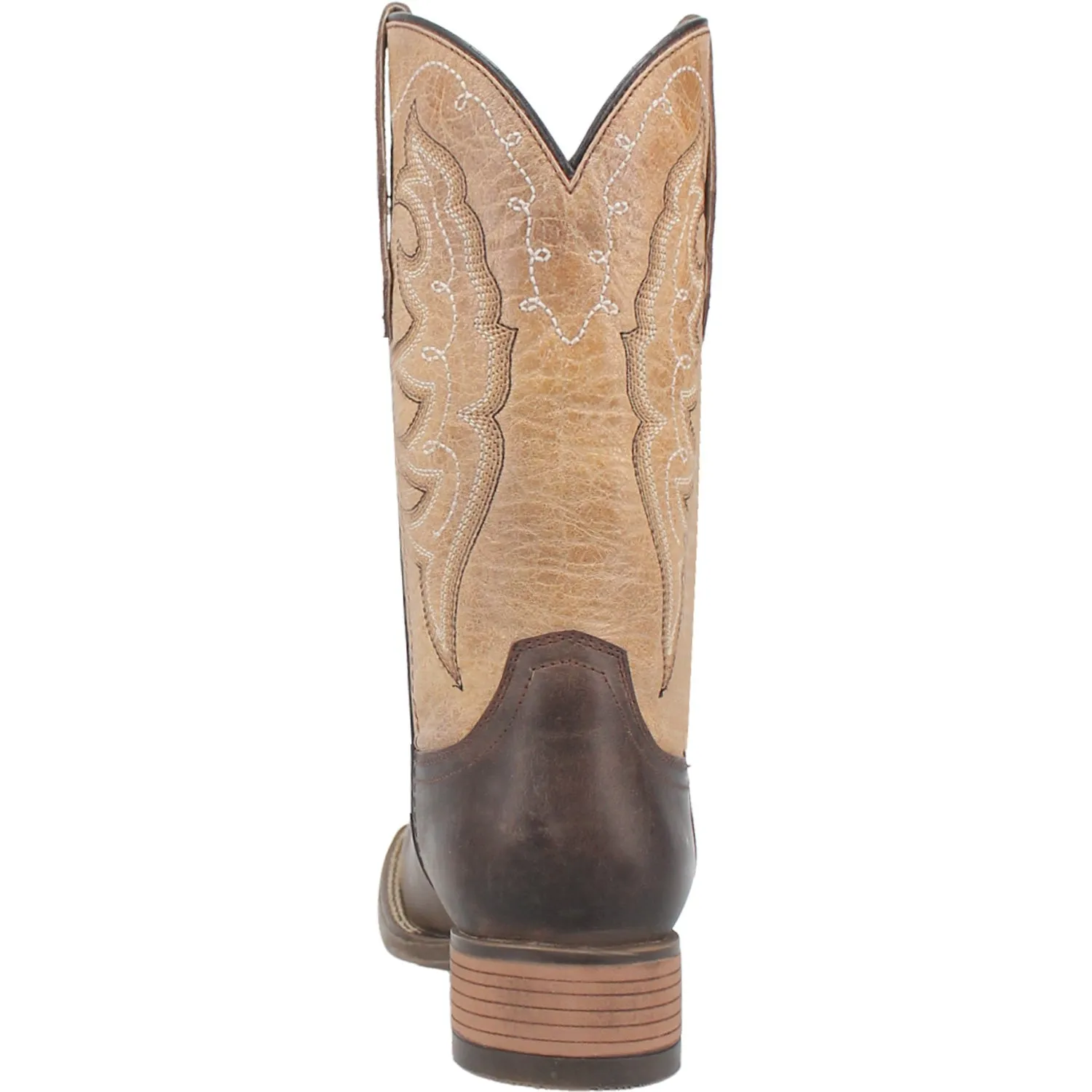 Laredo Womens Delaney Dark Brown Leather Cowboy Boots 8.5 M