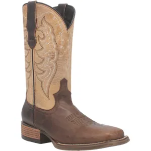 Laredo Womens Delaney Dark Brown Leather Cowboy Boots 8.5 M