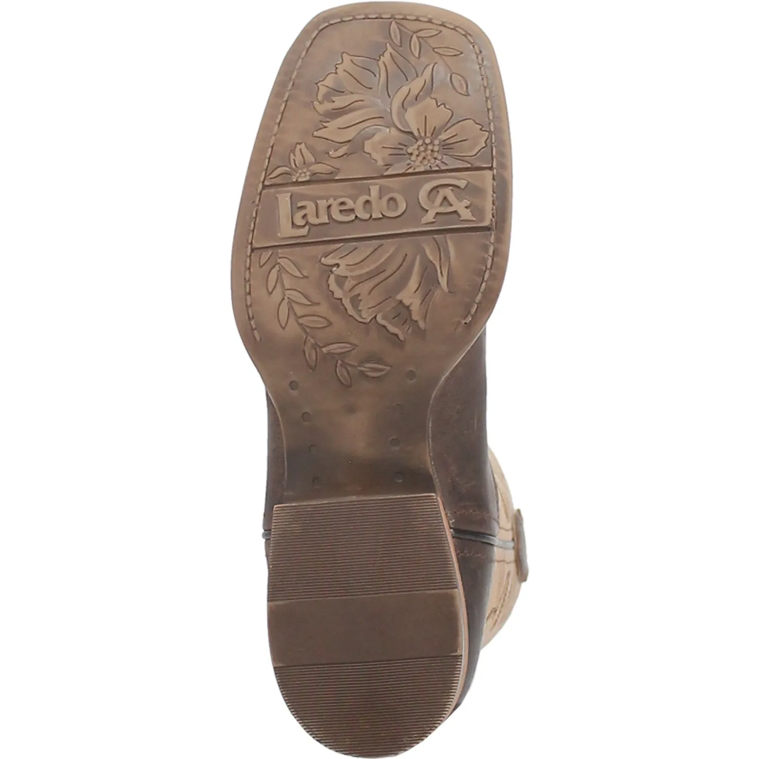 Laredo Womens Delaney Dark Brown Leather Cowboy Boots 8.5 M