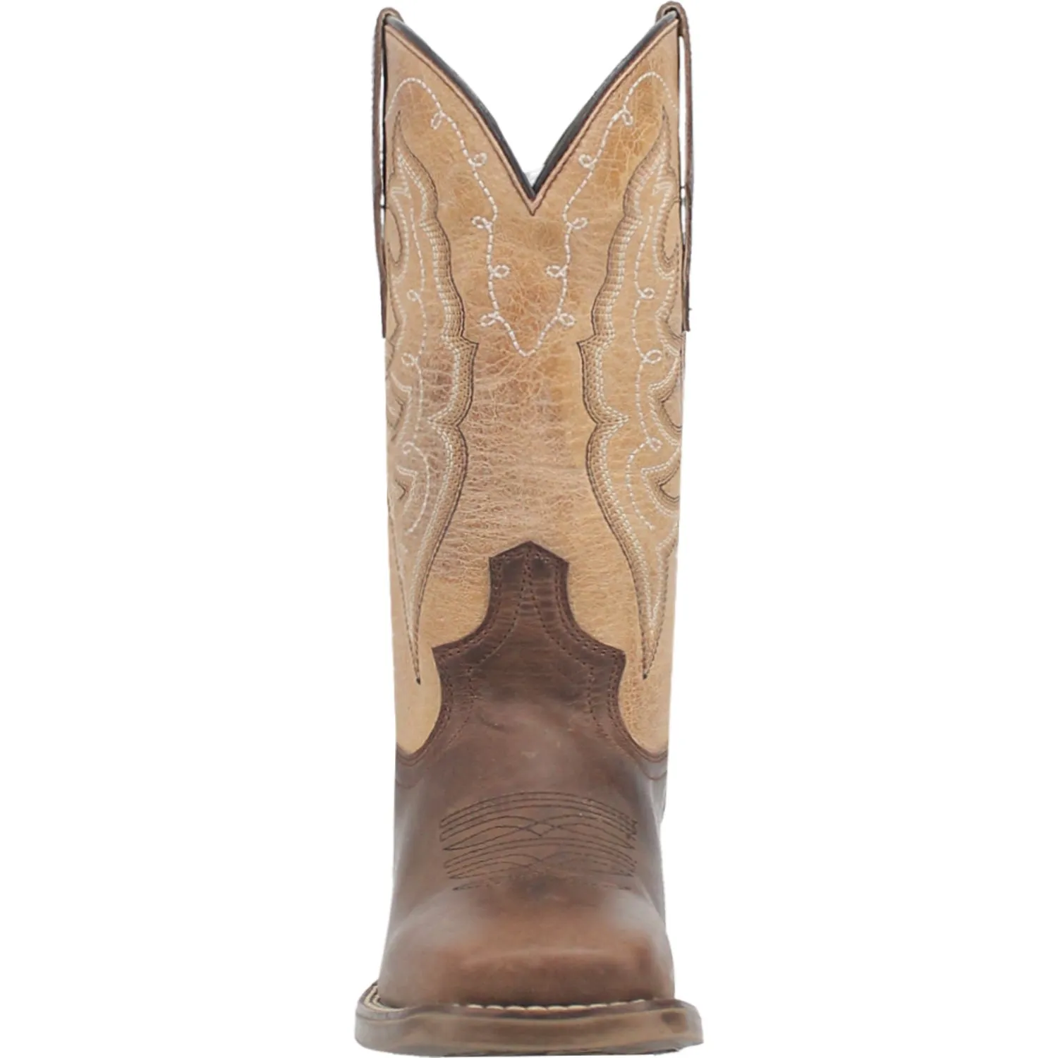 Laredo Womens Delaney Dark Brown Leather Cowboy Boots 8.5 M