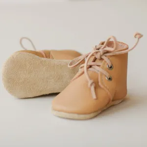 Leather Baby Boots in Honey