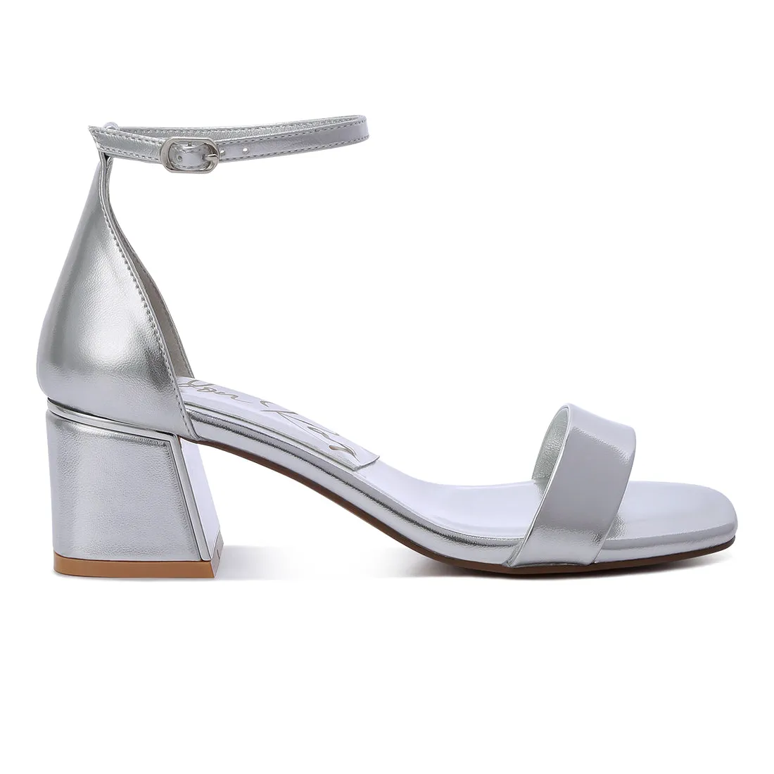 Metallic Block Heels