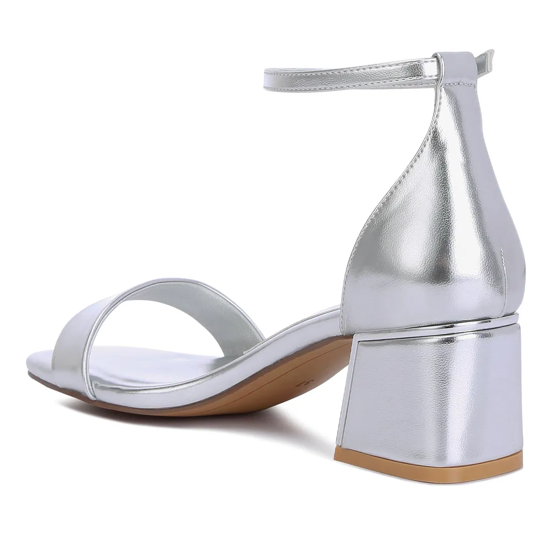 Metallic Block Heels