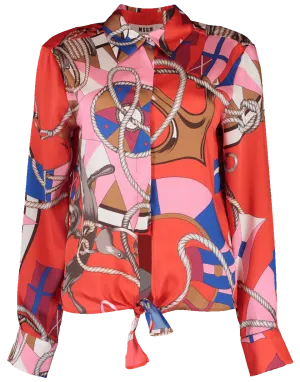 Nautical Print Blouse
