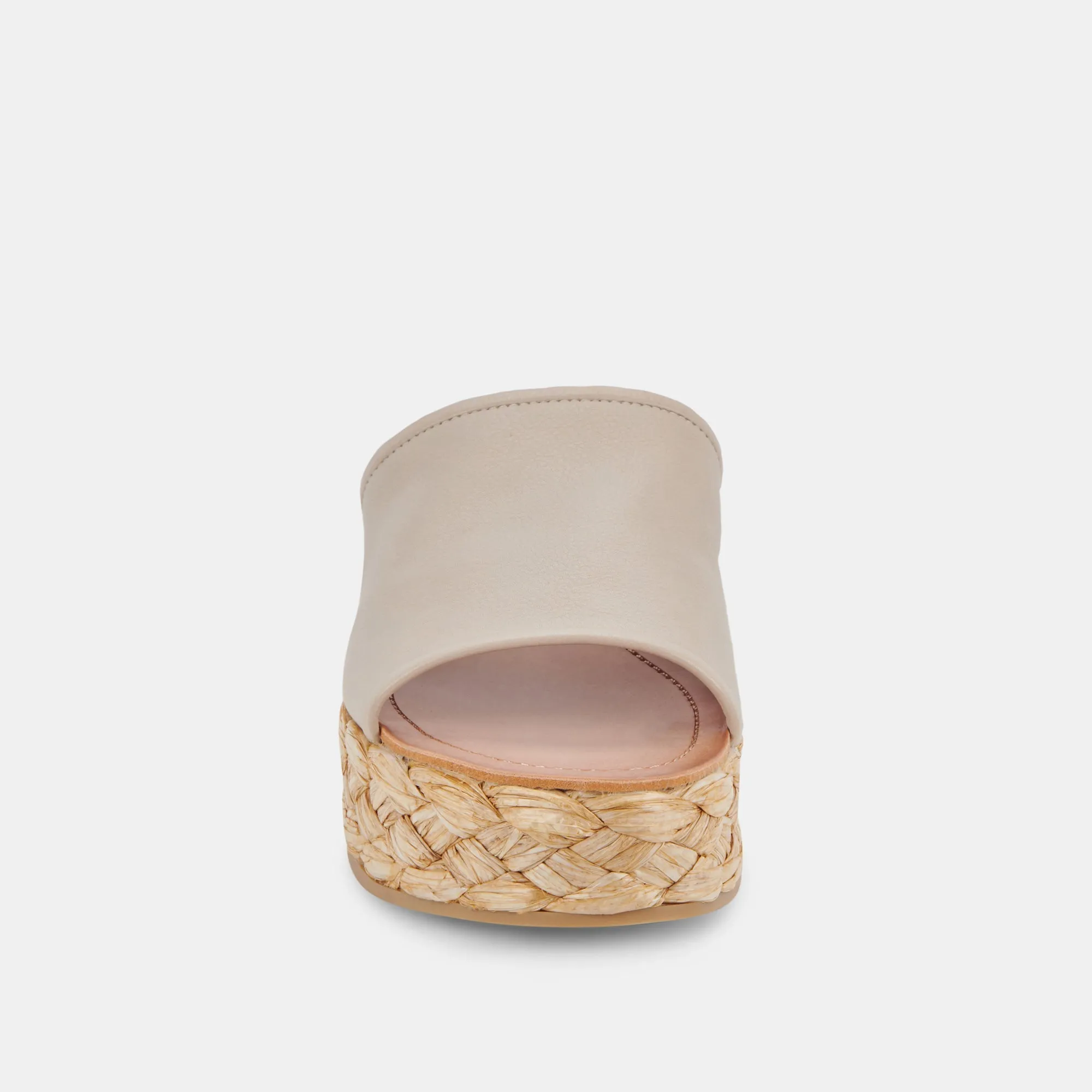 PABLOS WIDE SANDALS SAND LEATHER - re:vita