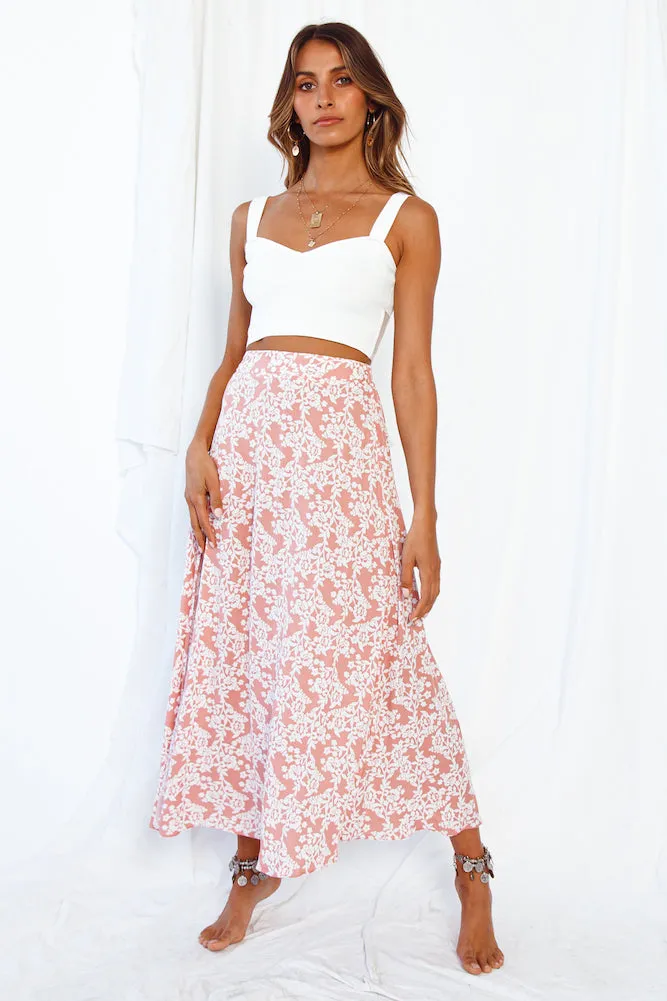 Perugia Maxi Skirt Pink