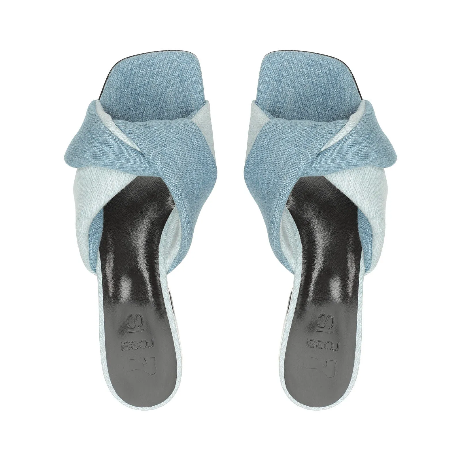 Si Rossi Denim Mule Sandals( carryover style)