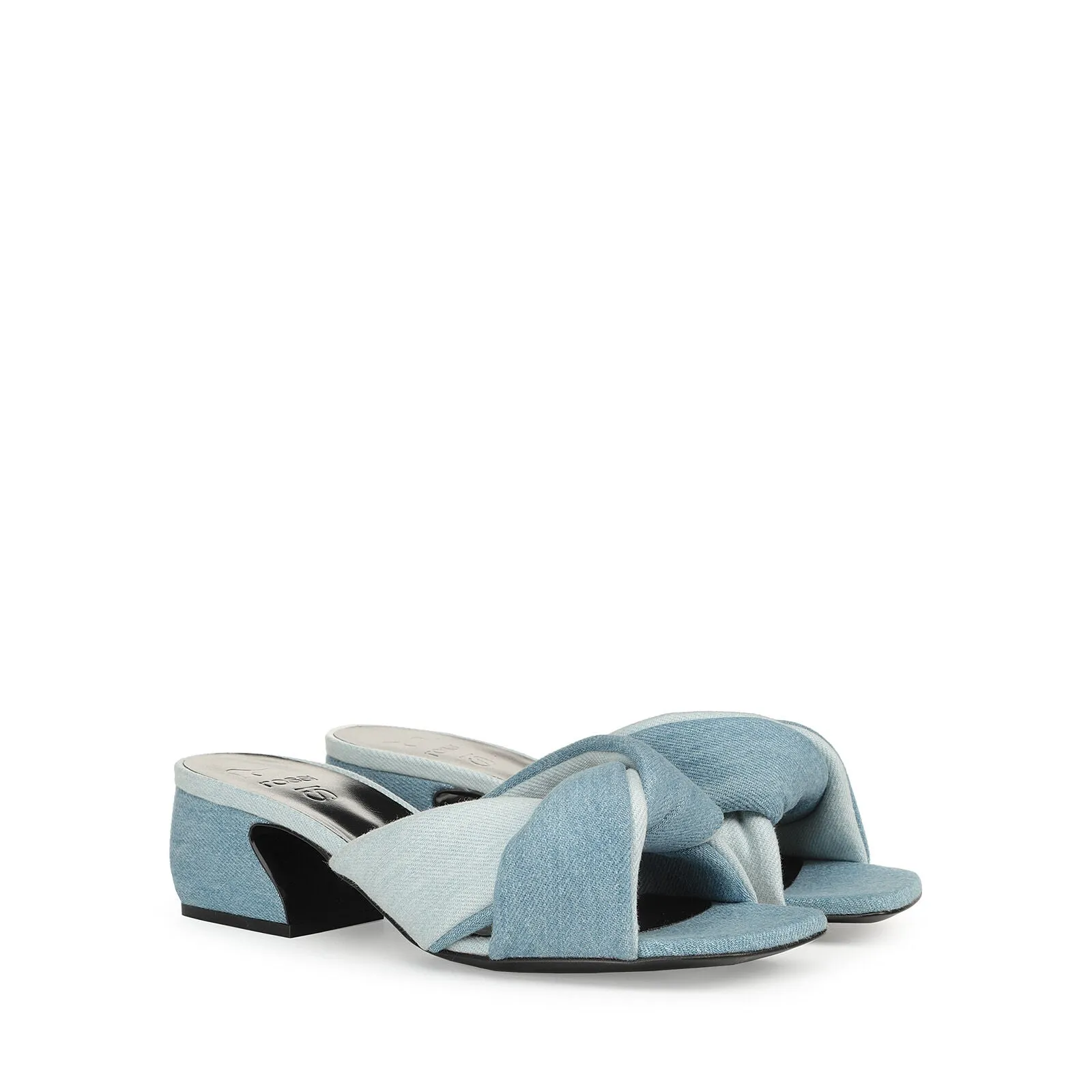 Si Rossi Denim Mule Sandals( carryover style)