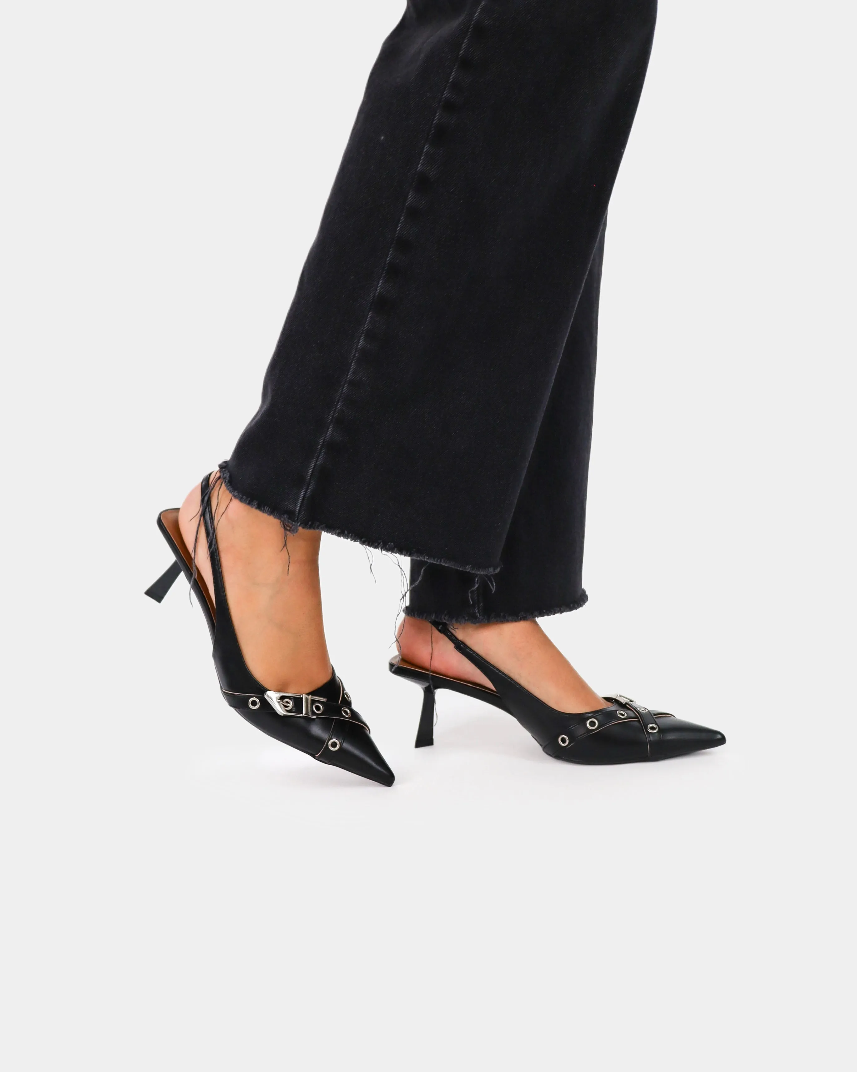 Slingbacks Black