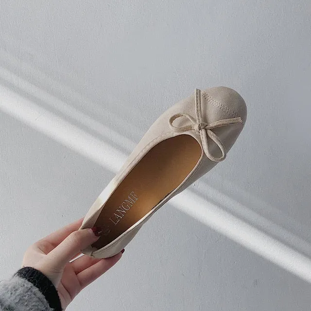 Square Toe Solid Women Shoes Flat Heel Candy Color Casual Soft Flats-Spring Summer Loafer