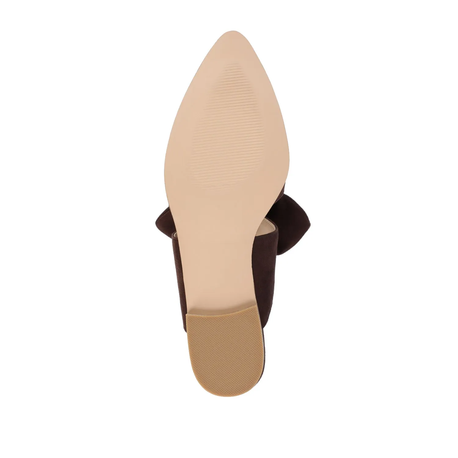 TELULAH MULE FLATS IN FAUX SUEDE