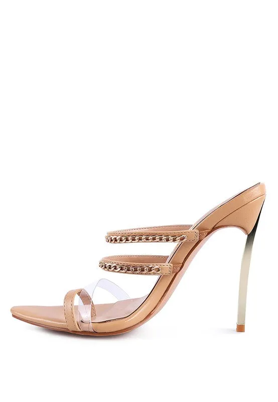 Tickle Me High Heeled Toe Ring Sandals