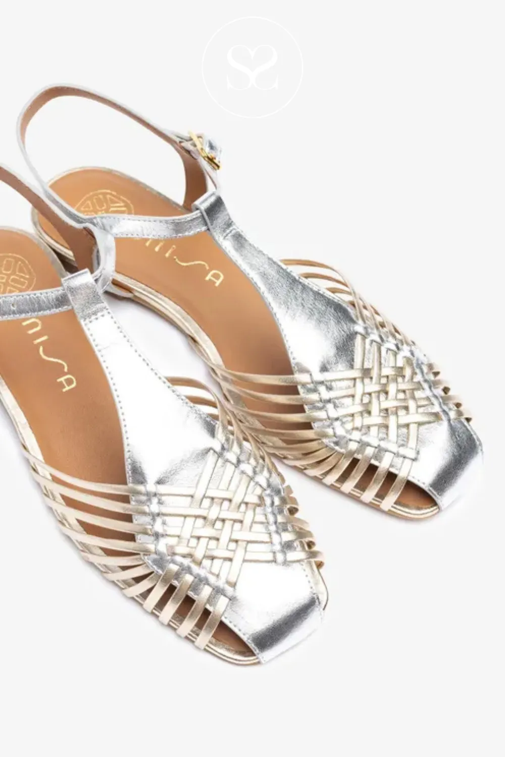 UNISA BABIC SILVER LEATHER SHOES