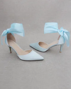 Wedding Heels With Ankle Ribbon